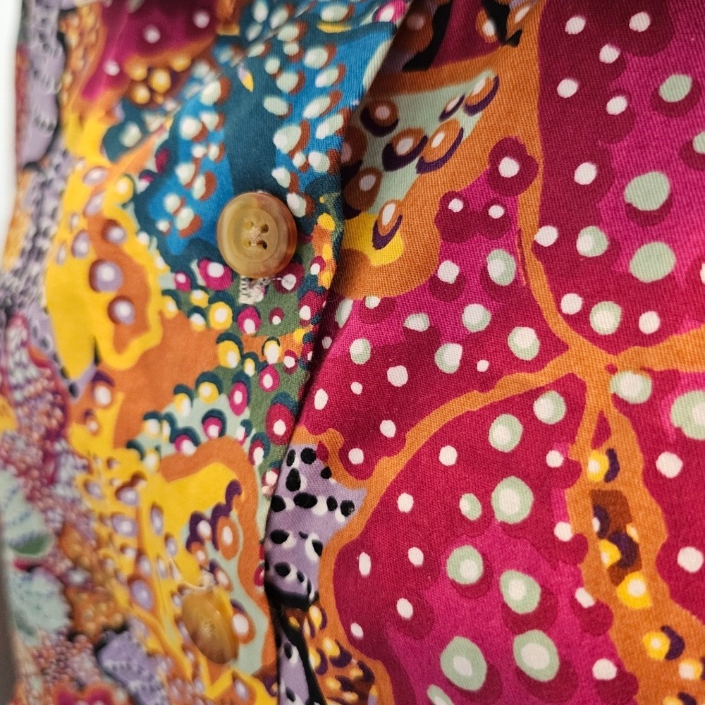 Kika Vargas x Target Floral Babydoll Dress‎ L Scallop Collar Puff Sleeve Cotton - Picture 10 of 12